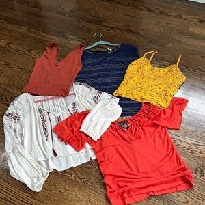 5 Cute Assorted tops